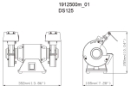 سنگ رومیزی متابو metabo مدل DS125