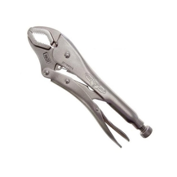 تصویر سه‌انبر قفلی خمیده IRWIN VISE GRIP 10 اینچ با فک سخت‌شده برای چسبندگی قوی