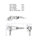 فرز آهنگری 2200 وات 8500 دور متابو metabo مدل W 22-180 MVT-ابزار سه