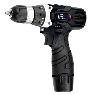 تصویر دریل شارژی Vivarex VR12V-1C داخل کیف حمل مقاوم و حرفه‌ای