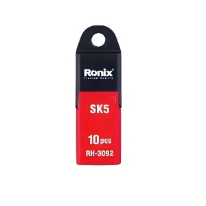 خرید تیغ کاتر ذوزنقه ای 10 عددی رونیکس مدل Ronix RH-3092 ابزار سه