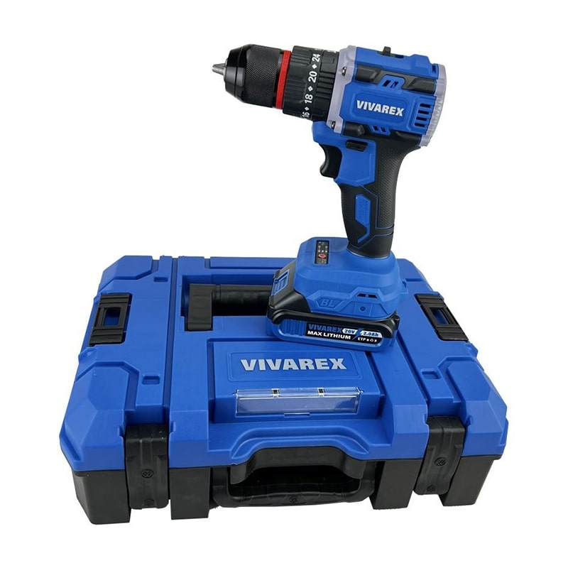 دریل شارژی دو باتری 20 ولت ویوارکس مدل VIVAREX VR2010-BLX | ابزار 3