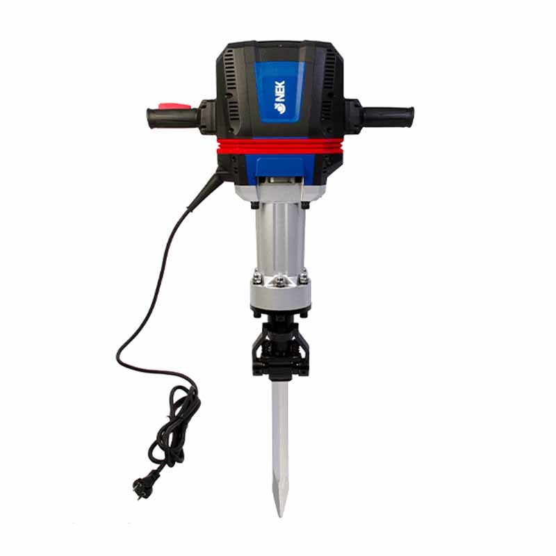 پیکور حرفه‌ای نک مدل NEK 2570 DB با توان 2200 وات، انرژی ضربه 70 ژول و وزن 30 کیلوگرم، مناسب برای تخریب سنگین با طراحی شش گوش مقاوم