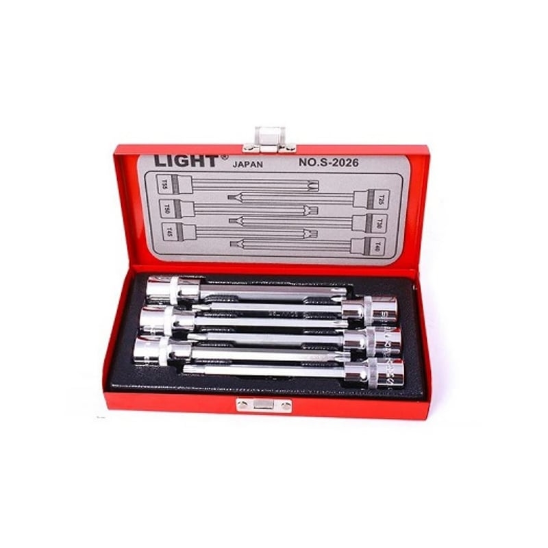 ست 6 پارچه جعبه بکس بلند مدل Light S2026 با طراحی ستاره‌ای مناسب ابزارآلات | ابزار 3