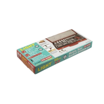 عکس مجموعه کامل 60 عددی آچار بکس لایت مدل Light GO-6088 با جعبه پلاستیکی | ابزار 3