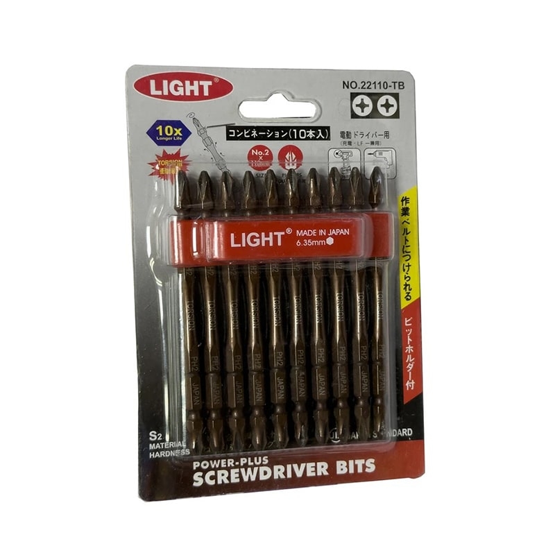 نوک پیچ گوشتی دوطرف چهارسو برنزی 11 سانت لایت مدل 22110-TB مناسب تعمیرات دقیق و صنعتی | ابزار 3