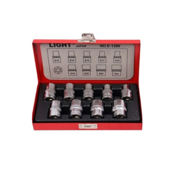 جعبه آچار بکس 9 پارچه لایت مدل Light E1200 مناسب مصارف فنی | ابزار 3