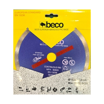 تصویر  صفحه سرامیک بر 180 سایز 22.2*180 بکو مدل Beco GR180