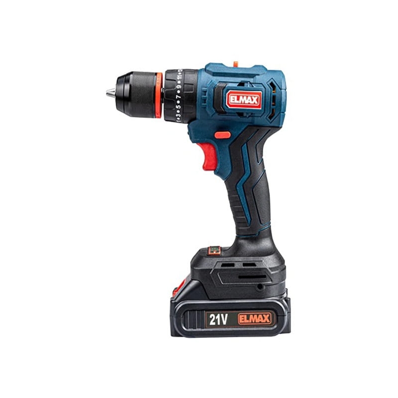 دریل شارژی ۲۱ ولت ۱۰ میلی‌متری براشلس المکس مدل Elmax C.D 219 مناسب سوراخ‌کاری و پیچ‌کاری حرفه‌ای | ابزار 3