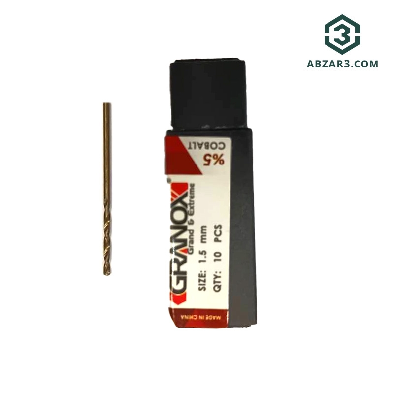 تصویر  مته کبالت سایز 1.5 گرانوکس GRANOX