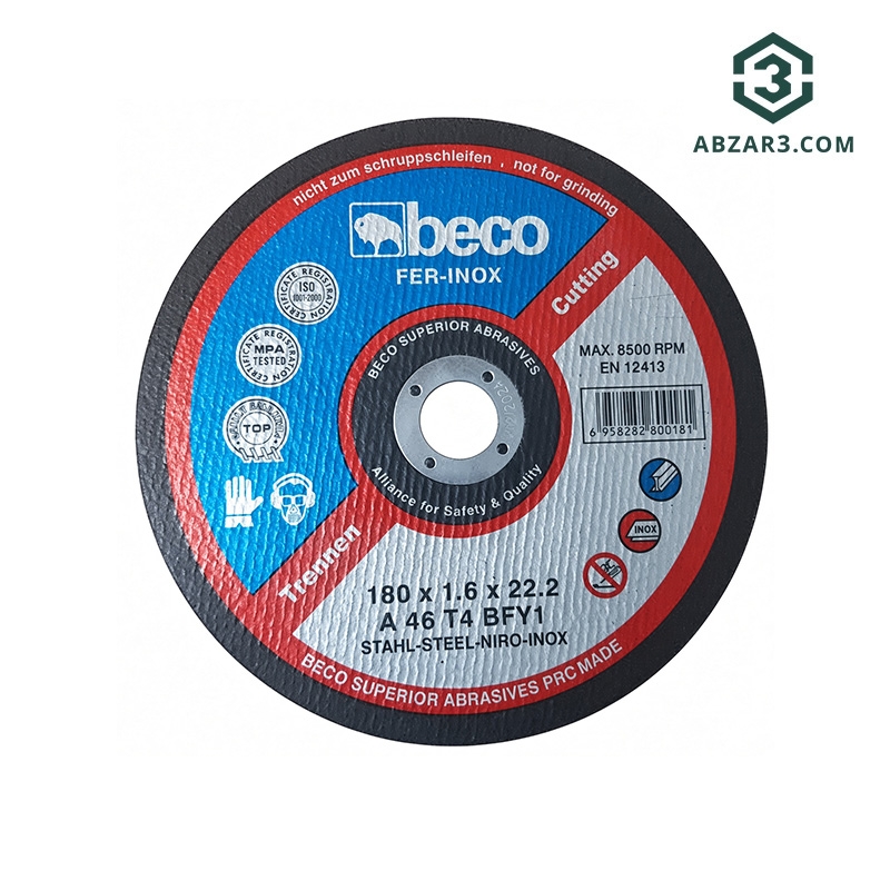 تصویر  سنگ برش استیل 22.2*1.6*180 بکو مدل Beco BR18016