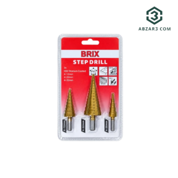 تصویر  مجموعه 3 عددی مته کاجی مدل BRIX3 بریکس BRIX