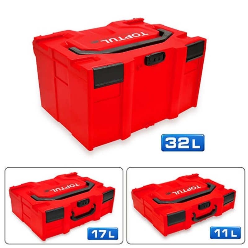 تصویر  32 liter red cubic tool box